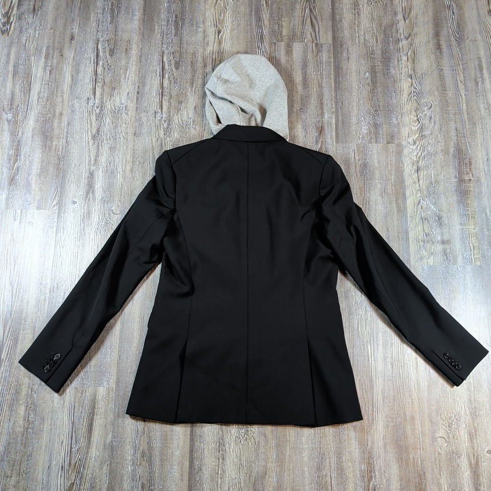Veronica Beard Dickey Blazer Jacket Size 8 W/Heather Gray Drawstring Dickey - Picture 10 of 15